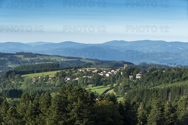 Saint-Amant-Roche-Savine village located in the Livradois-Forez regional natural park