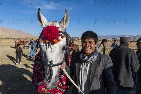 Horse rider at a Buzkashi game