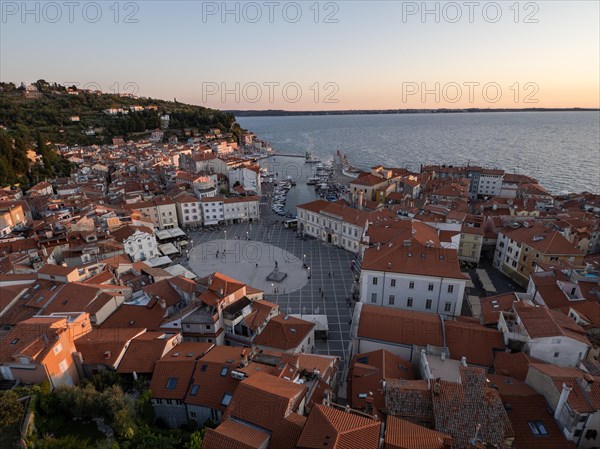 Tartini Square and Old Town in the Evening Light