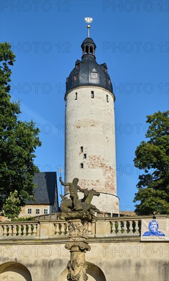 Neptune Fountain and Hausmann Tower