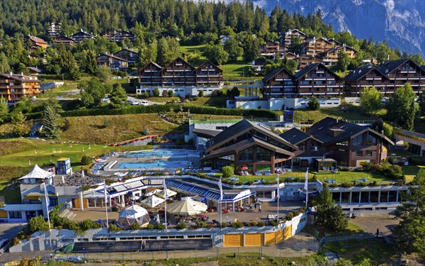 Thermal bath in the holiday and spa resort of Ovronnaz