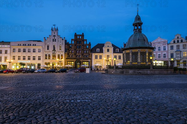 Market Square with Water Art