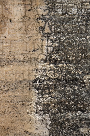 Writing on a tomb in the northern necropolis of Hierapolis