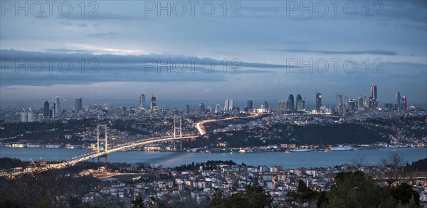 Bosphorus and Bridge by Night