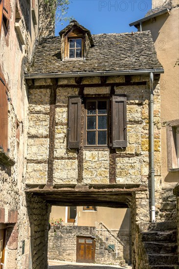 Typical houses of La Canourgue