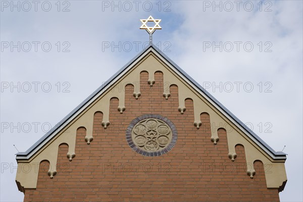 Gable of the Jewish synagogue