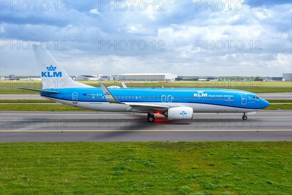 A KLM Royal Dutch Airlines Boeing 737-800 aircraft