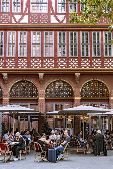 Reconstructed Renaissance half-timbered house