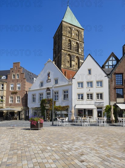 Historic market square with St. Dionysius Church