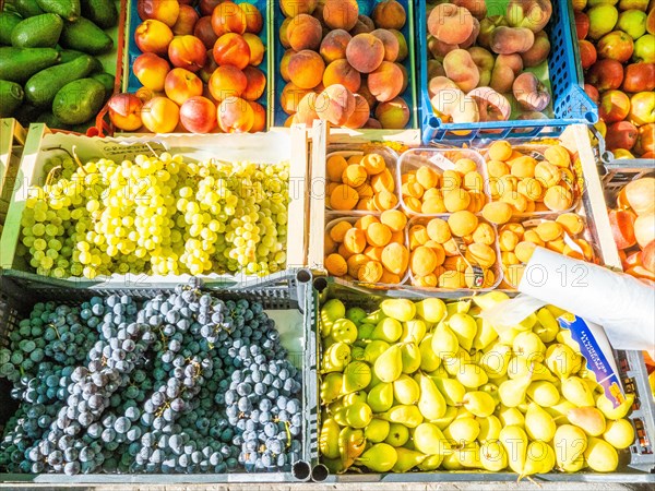 Fresh fruit at the Piran market