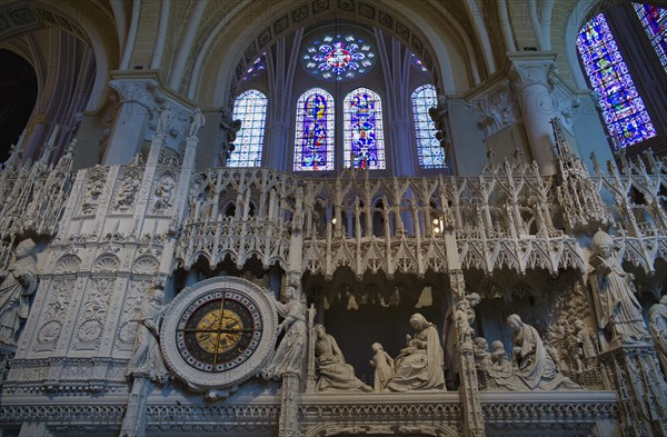 Astronomical clock in the choir