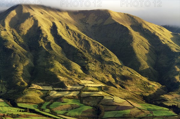 Farmland on the slopes of Cotacachi Volcano