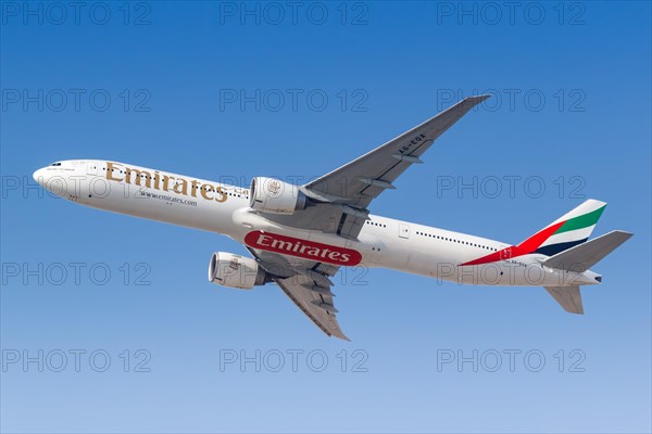 An Emirates Boeing 777-300ER aircraft