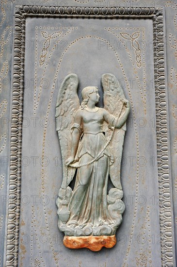 Relief on church door