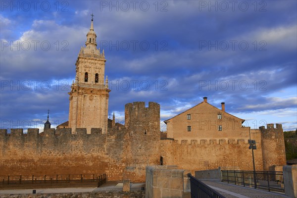 Cathedral bell tower and city wall