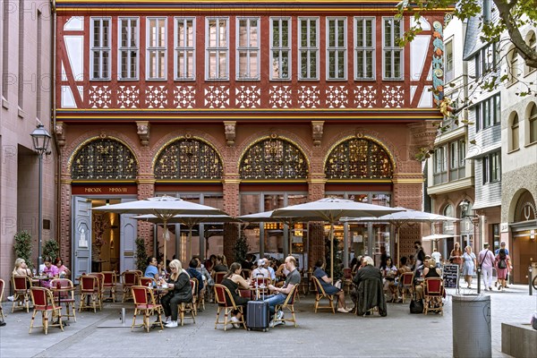 Reconstructed Renaissance half-timbered house