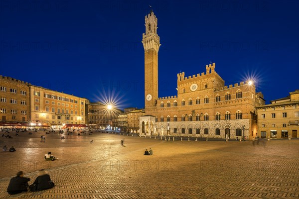 Piazza Il Campo with Palazzo Pubblico and Torre del Mangia