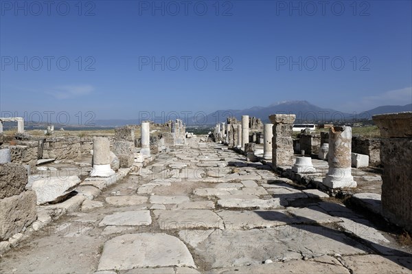 Syria Street in Laodikya Ancient Town in Denizli