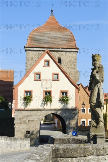 Lower town gate and bridge saint Nepumuk