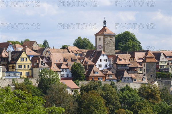 View from the castle garden of the old town with Siebersturm