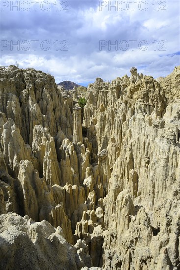 Bizarre rock formations in Valle de la Luna