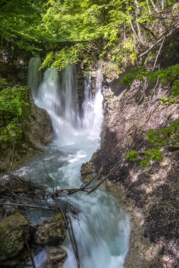 Waterfall in a gorge
