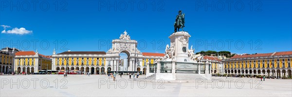 Lisbon Square Praca do Comercio Panorama Travel Travel City in Lisbon