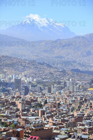 View of the sea of houses in the capital