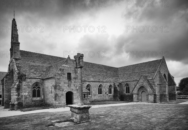 Infrared photograph Church Eglise paroissiale Ste Anne St Laurent