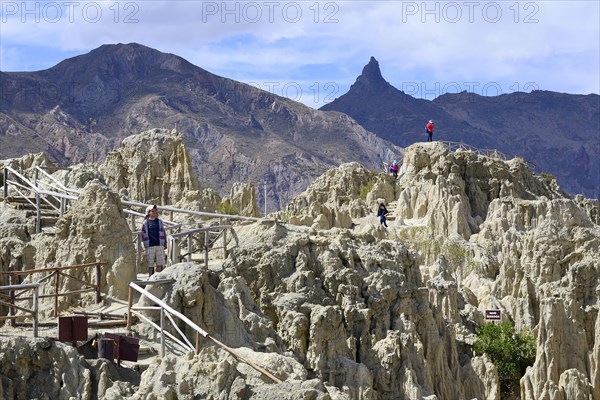 Bizarre rock formations in the Valle de la Luna