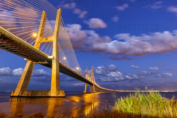 Lisbon Bridge Ponte Vasco da Gama over River Tagus Travel Travel City in Lisbon