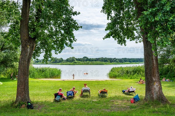 Bathing area at the Beetzsee in Ketzuer