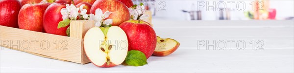 Apples Fruits red apple fruit in box with flowers