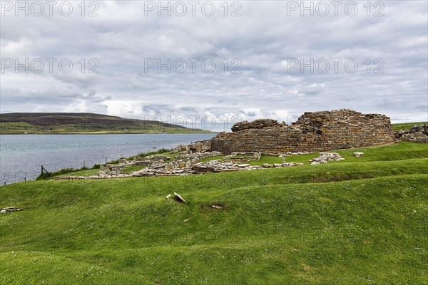 Ruins of an Iron Age settlement on the coast