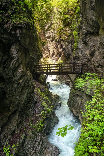 Bridge over a mountain river