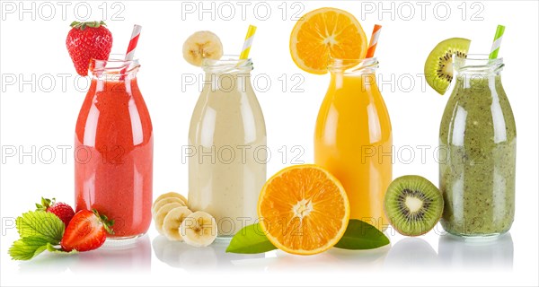 Smoothie Smoothies Fruit Juice Collection Drink Drinks Juice iin Bottle cut out cut out Isolated