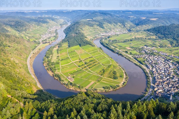 Moselle Loop Calmont River Moselle Loop Nature Landscape in Bremm