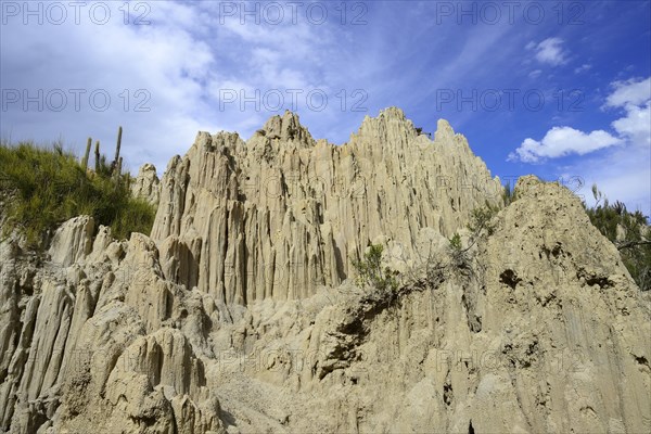 Bizarre rock formations in Valle de la Luna