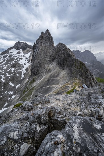 Mountains in dramatic clouds