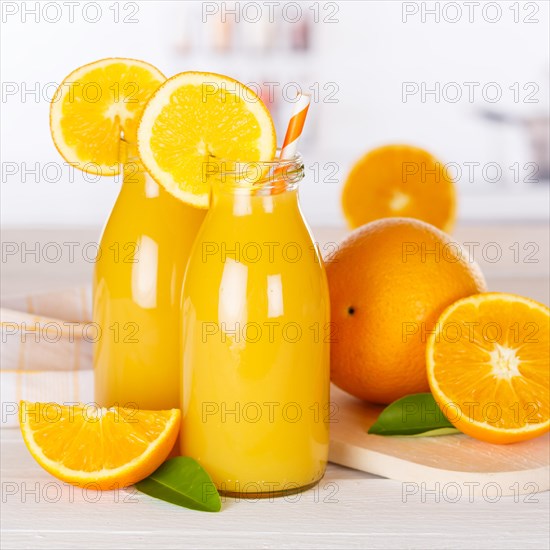 Orange Juice Orange Juice Drink Bottle Fruit Juice Square