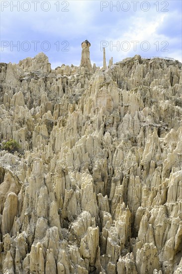 Bizarre rock formations in Valle de la Luna