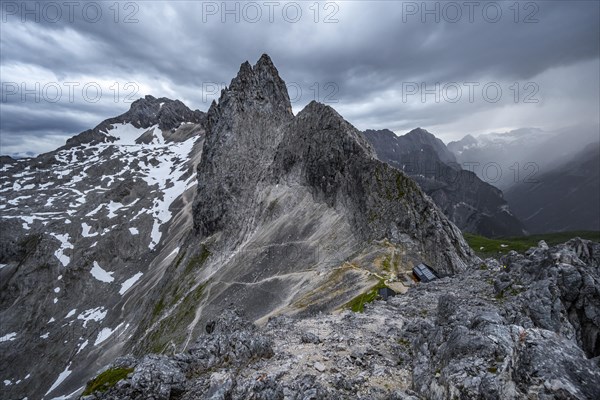 Mountains in dramatic clouds