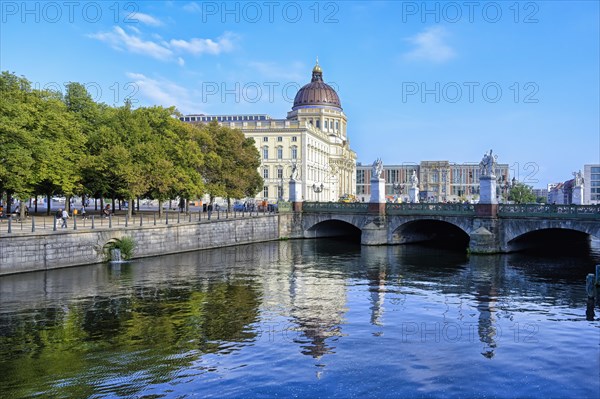 The Berlin Palace or Humboldt Forum along the Spree river