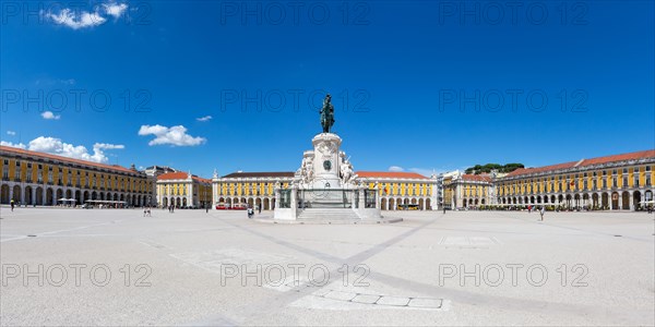 Lisbon Square Praca do Comercio Panorama Travel Travel City in Lisbon