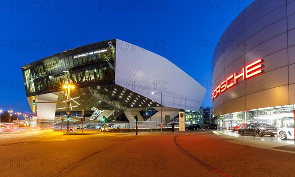 Porsche Museum Zuffenhausen modern architecture in Stuttgart