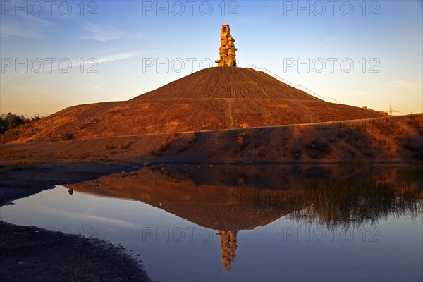 Rheinelbe slagheap in the last evening light