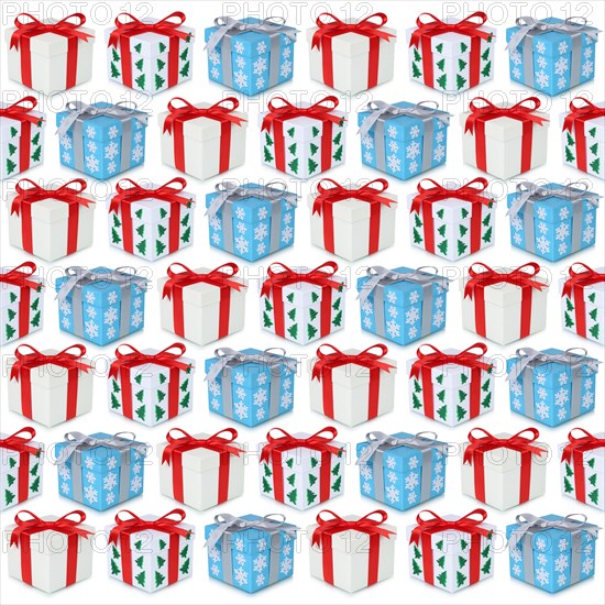 Christmas Christmas gifts gift background many gifts square clipping isolated