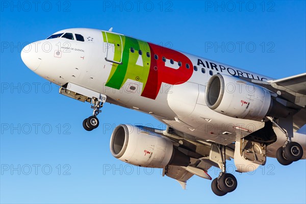 An Airbus A319 of TAP Air Portugal with the registration CS-TTO at Faro Airport