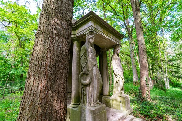 Mausoleum at the historic cemetery Suedwestkirchhof Stahnsdorf