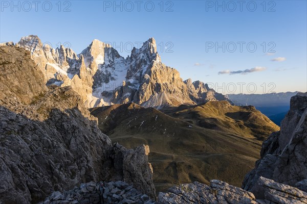 View from Monte Castellaz to Cimon della Pala